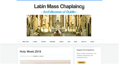Desktop Screenshot of latinmassdublin.ie